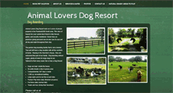 Desktop Screenshot of animalloversdogresort.com